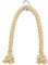 Kanirope® Professionelles Trizeps Seil PUMP extra kurz aus Polyhanf 28mm 70cm mit Metall-Ring Trizepsseil Trizeps Tau Trizepstau Seil Kraftstation Zughilfe Kabelzug