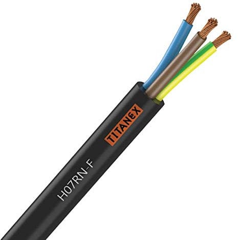Titanex H07-RNF 2.5mm 3 Core Rubber Cable 100m