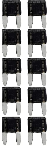baytronic 10x Kfz-Flachstecksicherung Mini (schwarz 1A)