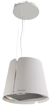 Hotte decorative ilot Beat 430 blanc 5816465, 740m3/h, 3 vitesses + 1