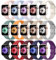 Lot de 15 bracelets en silicone souple compatibles avec Apple Watch 40 mm, 41 mm, 38 mm, 45 mm, 44 mm, 42 mm pour homme et femme, iWatch SE Series 8, 7, 6, 5, 4, 3, 2, 1