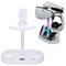 Topiky Magnetische Ladestation für VR2 Vontroller und für PS5-Konsole, RGB-USB-Schnellladestation mit Headset-Halterung, PS VR2 Sense-Ladestation mit 4 Magnetischen Saugnäpfen