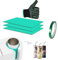 BDHI 3pcs Silicone Sublimation Mug Tumbler Wrap for Cricut Mug Press with Heat Resistant Tape and Glove Compatible for Sublimation Heat Press Machine(Y210-1)