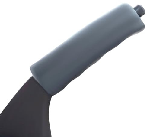 AUTOZOCO Funda Palanca freno de mano coche silicona suave, Funda para freno de mano de silicona, Cubierta para palanca de freno de mano, Universal, Medida 12.2 cm largo, Silicona, Gris