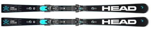 Head Ski mit Bindungen 313263 WC Rebels E-Race + ST14 schwarz/weiß (175)