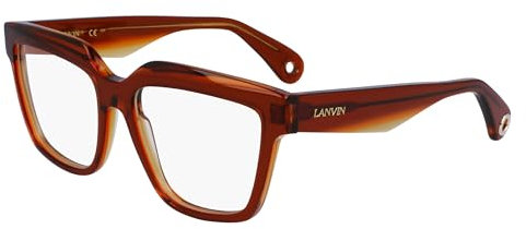 Lanvin Unisex LNV2643 Sunglasses, 729 Transparent Amber, 54