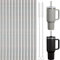 NiHome 12 Glitzer Plastikstrohhalme für Stanley 40oz Tumbler, wiederverwendbar mit 2 Reinigungsbürsten - Langlebiges PETG, BPA-frei, kompatibel mit Stanley 20/30/40 oz(Schwarz)