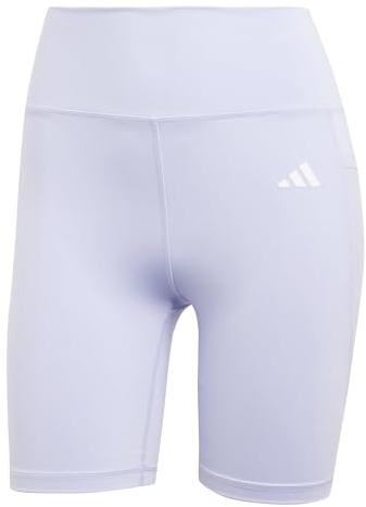 adidas Damen Optime Essentials Stash Pocket 7inch Short Leggings, violet tone/white, M Short