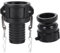 MiJunHD IBC Tank Adapter S60*6 60mm Coarse Thread Cam Lock Coupling & 2inch/50mm Hose Barb Tail Connector for Storage Tanks,IBC Barrel Quick Connect Joint (2Piece/Set)