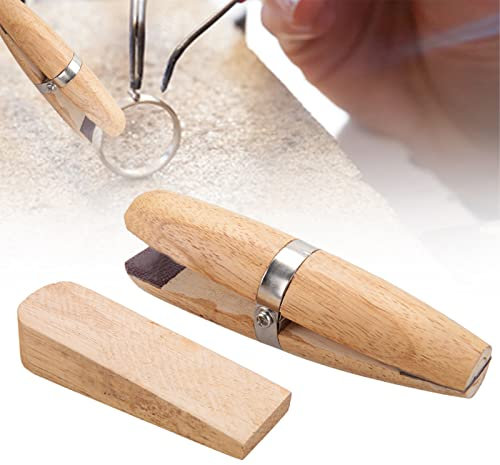 Wooden Ring Clamp, Jewelry Making Tool, Professional Holder for Benchwork, Stone Setting, Engraving, Repair