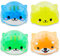 Cuackamily 4 Stück Stress Ball Spielzeug, Stressball Squishy Ball mit Wasserperlen, Random 4 Pack Tierefür Anti-Stressbälle Kinder&Erwachsene Fidget Spielzeug für Geburtstag Geschenke ADHD Autismus