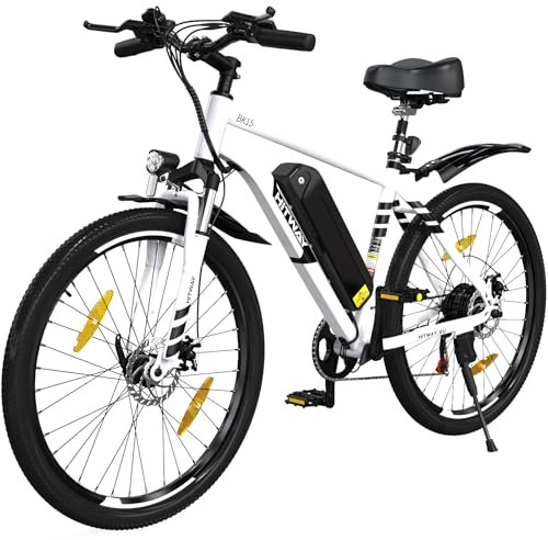 HITWAY Electric Bike E Mountain Bike, 27.5/26 inch Electric Bicycle Commute E-bike with 36V13Ah/48V15Ah Removable Battery, 7 Speed, range 60-100km