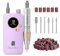 MelodySusie Ponceuse pour Ongles Professionnelle 30 000 tr/min, SC320F Lime à Ongles Électrique Rechargeable sans Fil pour Manucure Pédicure Puissante, Avec 6 Embouts Ponçage pour Salon/Maison, Violet