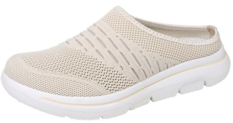 LIANGTUOHAI Chaussures De Marche Femme Pieds Sensibles Maille Antidérapante Ultra Doux Sandale Orthopedique Femme Bout Fermé Confortable Et Respirantes Eté Mules Slip-on Pantoufles Chic De Randonnée