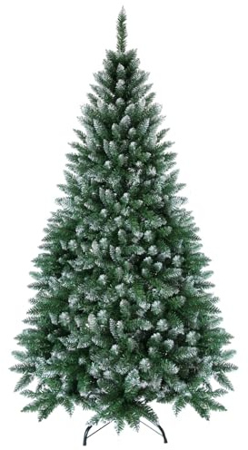 Baunsal® Weihnachtsbaum künstlich (WBSD) 180 cm grün-Weiss Christbaum Tannenbaum Christmas Tree Weihnachten Weihnachtsdeko