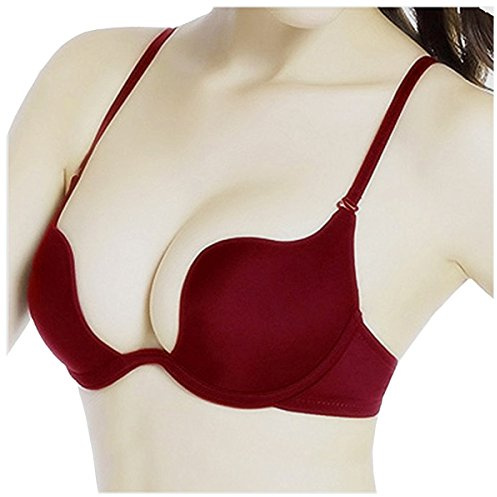 Nanier Damen Deep U Push Up Multiway Convertible Plunge BH Unterwäsche