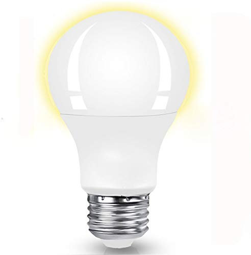 Motion Sensor Light Bulb, 5W A19 Radar Motion Detector Light Dusk to Dawn 50W Equivalent Smart Led Bulbs Lamp Lighting Indoor Outdoor Motion Sensor Bulb Auto On/Off E26 Base Soft White 3000K,1pack