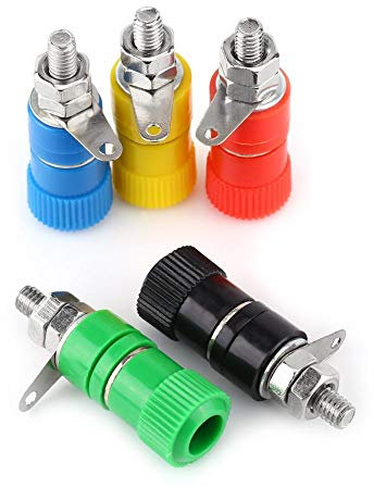 Walfront 20Pz Connettore a Spina Banana a Diametro Zoccolo 4mm, Presa Jack Femmina per Amplificatore Diffusore