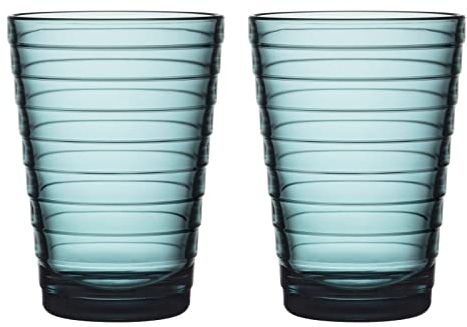 Iittala Aino Aalto Trinkglas 33 cl, 2-er Set, seeblau