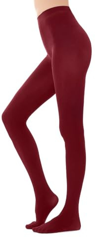 HeyUU Soft & Stretrchy Colorful Tights 80 Denier Semi Opaque Full-footed Pantyhose for Women