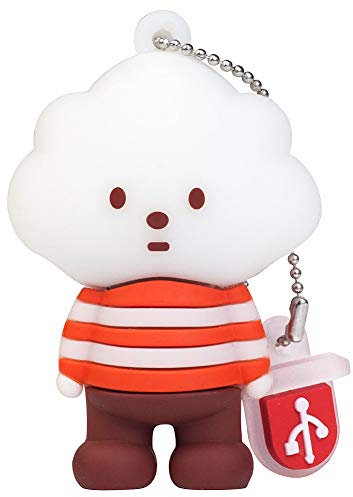 BorlterClamp Cute USB Flash Drive 32GB Cartoon Cloud Boy Model Novelty Memory Stick Pendrive