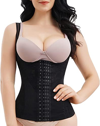 KUMAYES Unterbrust Korsett Damen Bauchweg waist trainer Taillenformer shapewear Figurformend Unterbrustkorsett Stark Formende