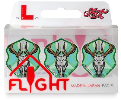 Shot! l-style ez l1 standardform celt stag dart flight set