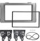 Autoradio Radio, 2DIN Autoradio Radioblende CD DVD Armaturenbrett Zierleisten Ersatz für IVECO Daily 2006-2014