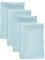 Solino Home Leinen Dinner Servietten 20x20 Zoll,100% Reines Leinen Aqua Blau Servietten für Thanksgiving, Weihnachten, Urlaub,Fete Stoff Stoffservietten 4er Set, Handgefertigt aus europäischem Flachs