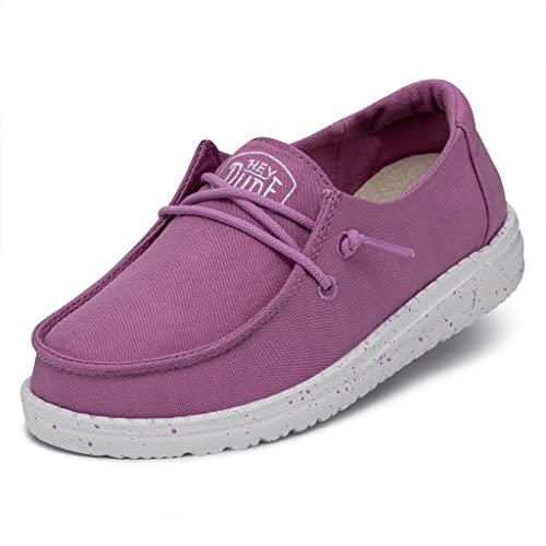Hey Dude Mädchen Wendy Youth Slub Canvas Moccasin, Violett, 37 EU