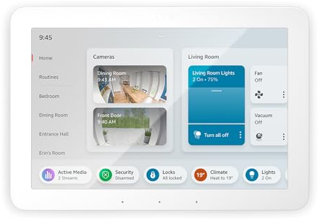 Echo Hub (Newest gen) | 8 smart home control panel with Alexa | Compatible with thousands of devices
