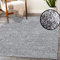 payé Teppich Wohnzimmer Hochflor Shaggy - 200x290cm - Grau Einfarbig Uni Flauschig Modern Boho Deko Teppiche Weich Schlafzimmer