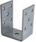 Generisch U-Schelle, U-Form Pfostenschuh Pfostenträger Aufschraubhülse Stützenfuß - Holz Beton (U-Schelle 60x80x50mm)