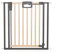 Geuther Türschutzgitter Easylock Plus | Treppenschutzgitter ohne Bohren Breite 200,5-208,5 cm | Türgitter Baby Holz-Metall | Kinderschutzgitter beidseitig öffnend | Kindersicherung | Natur-Anthrazit