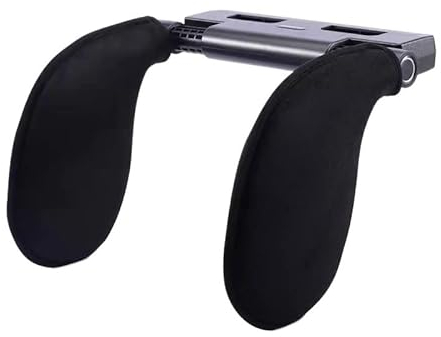 TESTUN W Autositz Kopfstütze Kissen Reisestütze Schlafende Kopfstütze Stützlösung Autozubehör Innenraum U-förmiges Kissen Auto for Kinder Y (Color : Cloth Black)