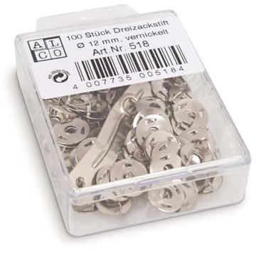 H Dupont DUS0959C - Packung mit 100 Dreizack-Reißzwecke, für Seidenmalrei, einfach und praktisch, 1 Pack
