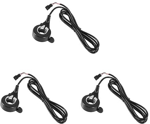 Booso 3 x -Fahrrad-Gasheber für Fahrrad, Gaspedal FT-21X, Finger-Gasheber, Geschwindigkeitskontrolle für E-Bike, Pocket Rasierer, Zubehör für Roller, 12 – 72 V