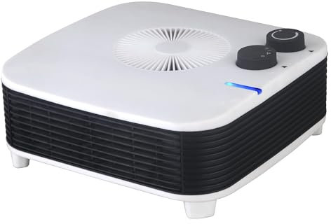 PURLINE | Calefactor de Suelo HOTI F40 Purline 1000/2000W Termostato Ajustable - Calefactor Suelo 2000W Tecnología Silenciosa y Bajo Consumo Diseño Compacto Retro