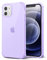 Svanove Custodia Transparente in Silicone TPU Morbido per iPhone 12/ iPhone 12 Pro, con Protezione Antichoc e per la Camera, Lilla