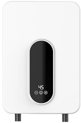 Billg Calentador de Agua Electrico, 5500W Pantalla Digital Calentador de Agua Electrico Instantaneo Ajustable 30-55°C Termo Electrico Calentador Agua Instantaneo con Manguera de y Cabezal de Ducha