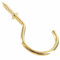 ASPIRE UK Gold Plated Mug Hooks 40 x 20mm Shouldered Hooks Heavy Duty Hooks for Cups Kitchen Storage Wall Mounted Hooks Screw in Hooks