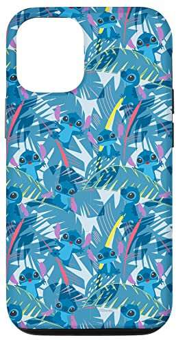 Hülle für iPhone 15 Disney Lilo und Stitch 90er Jahre Tropical Print