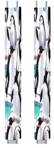 Kühlschrank-Türgriff-Abdeckungen im Retro-Pinguin-Stil, waschbar, Küchengeräte, Griffabdeckung für Kühlschrank, Ofen, Mikrowelle, Schrank, Dekor, rutschfest, Geschirrspüler-Türtuchschutz, 2 Stück