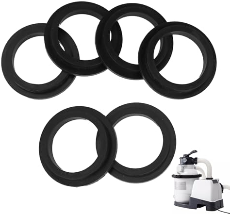 SRLWMYI Juntas Tóricas para Depuradora Piscina Intex,Depuradora Intex,Depuradora Piscina Desmontable para Bomba de Filtro de Arena Intex 26323CA,26323EH,26331CA,26331EH,26337EH,Negro