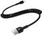 Coiled Lightning Cable for Apple Carplay, 6FT/1.8M Retractable USB A to iPhone Charger, Fast Charging Cord for iPhone 14 Pro/14 Plus/14/13/12/11/X/XS/XR/8