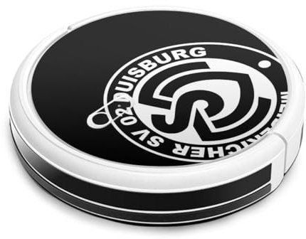 Folie Skin Sticker aus Vinyl-Folie Aufkleber kompatibel mit Ecovacs Deebot 715 MSV Duisburg Bundesliga Offizielles Lizenzprodukt