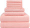 HOMEXCEL 8PK Rosa Badetuch-Set