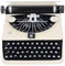 Asixxsix Vintage Schreibmaschine Modell, Tragbare Retro-Schreibmaschinen-Requisiten, Klassische manuelle Schreibmaschine Modell Ornament Desktop-Dekoration für Wohnzimmer Studio Büro Cafe