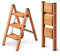 GameGem 3 Step Ladder, Folding Step Stool with Anti-Slip Wide Pedal, Aluminum Material Lightweight yet Sturdy, 150KG Load, Cute Modern Apperance for Indoor Household Spaces, Woodgrain