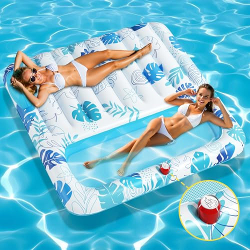 LUVTOY Matelas de Plage - Fauteuil Gonflable Piscine Matelas Piscine - Grande Chaise de Matelas Piscine Gonflable - Hamac Piscine Gonflable Jeux Bouee Piscine pour Enfant Adulte (170 * 155cm)